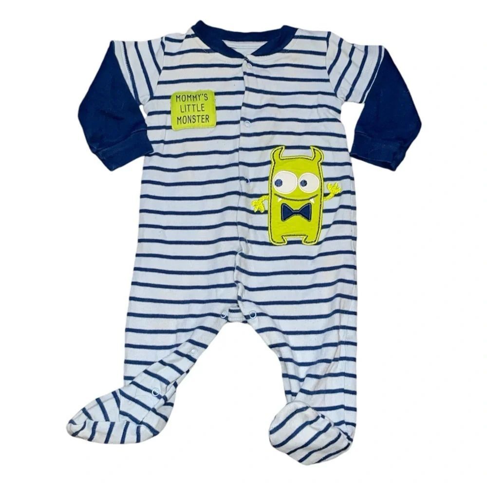 🔥 5 for $30 🔥 Koala Baby Striped Little Monster Sleeper | 3-6M